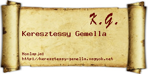 Keresztessy Gemella névjegykártya